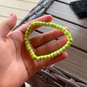 Green and yellow bracelet